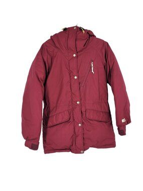 VTG The North Face Brown Label S Goose Down Parka Made USA Burgundy gorpcore
